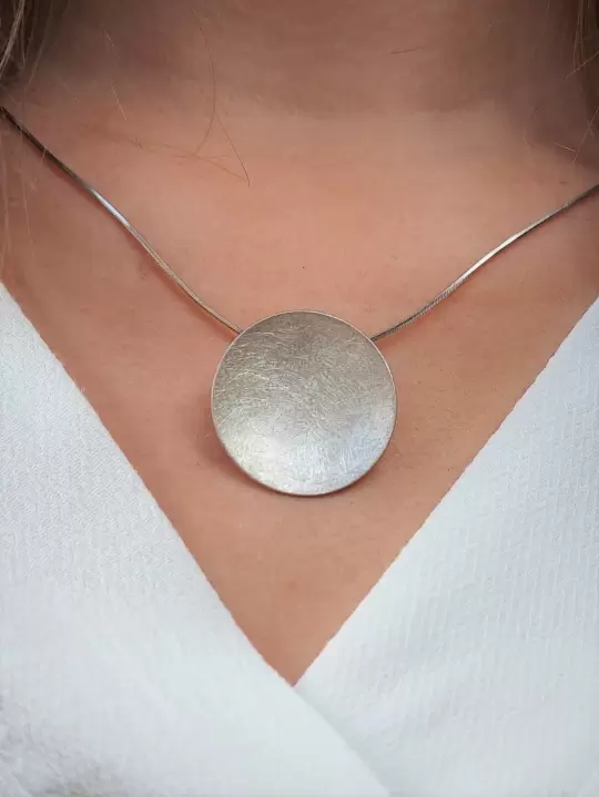 Anhänger Silber gebürstet