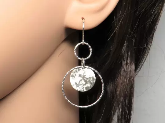 Hängeohrringe Silber