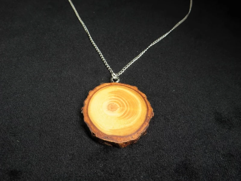 Kette mit Holzanhänger