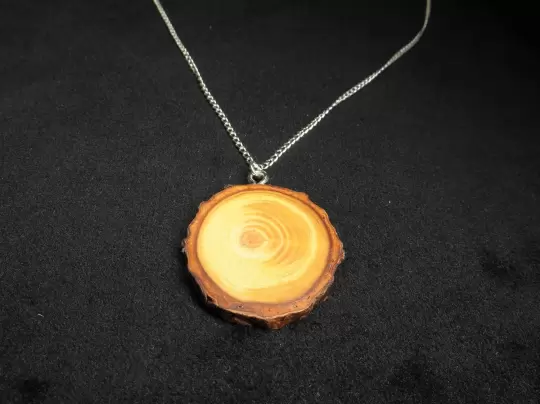 Kette mit Holzanhänger