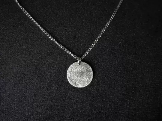 Kettenanhänger Edelstahl gebürstet