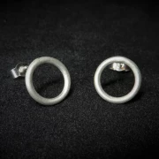 Ohrringe Kreis Silber