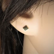 Ohrstecker Gold Quadrat