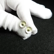 Ohrstecker bicolor rund
