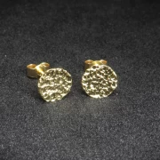 Ohrstecker gold gehämmert