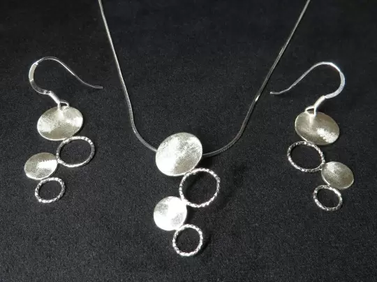 Schmuckset Silber modern